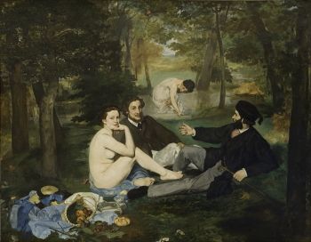 Édouard Manet's <i>Le Déjeuner sur l'herbe</i> (1863) is an early avant-garde work.